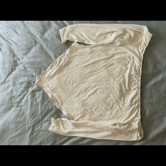 Plus size off shoulder solid bodysuit - Picture 4 of 4